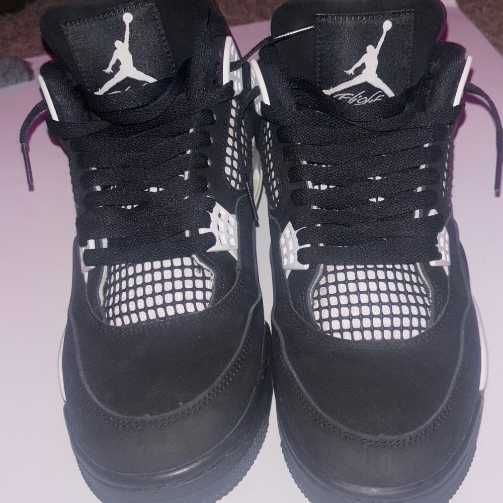 Black and White Air Jordan Sneakers